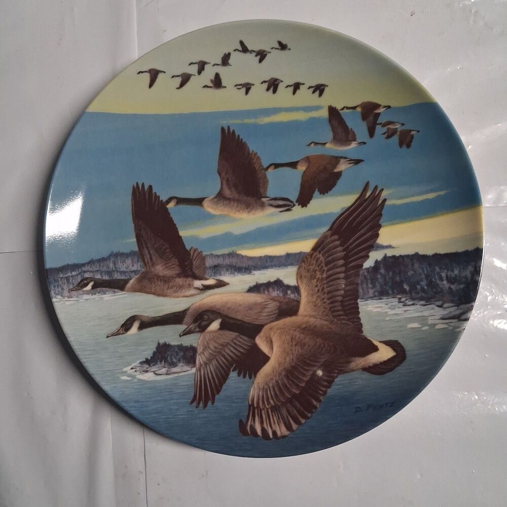Collector Plate "Southward Bound" by Donald Pentz 1986 Wings Upon The Wind Geese